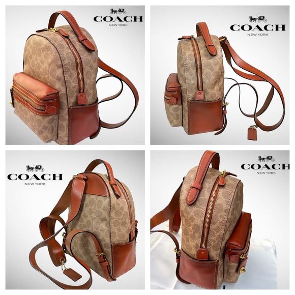 Coach Campus 23 Backpack in Tan Rust / Brass 32715 $395 - Picture 3 of 12